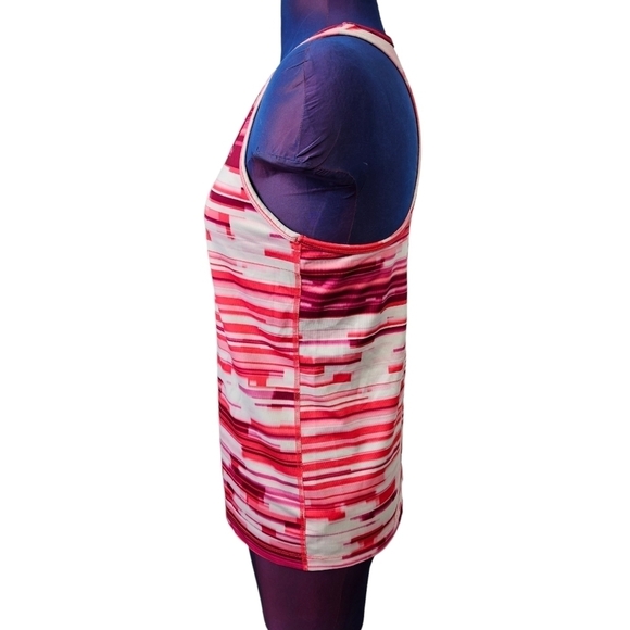 Champion Athletic Racerback Workout Tank Top Pink & White Size Large Women's - Picture 3 of 9